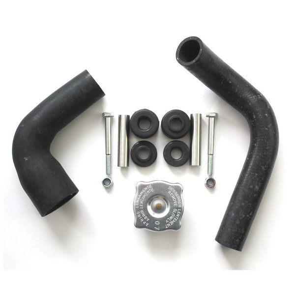 Large radiator set with hoses and radiator cap - Fulvia all