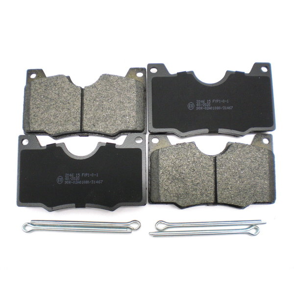 Brake pads, front set, Girling system, with split pins - Fulvia, 2nd series