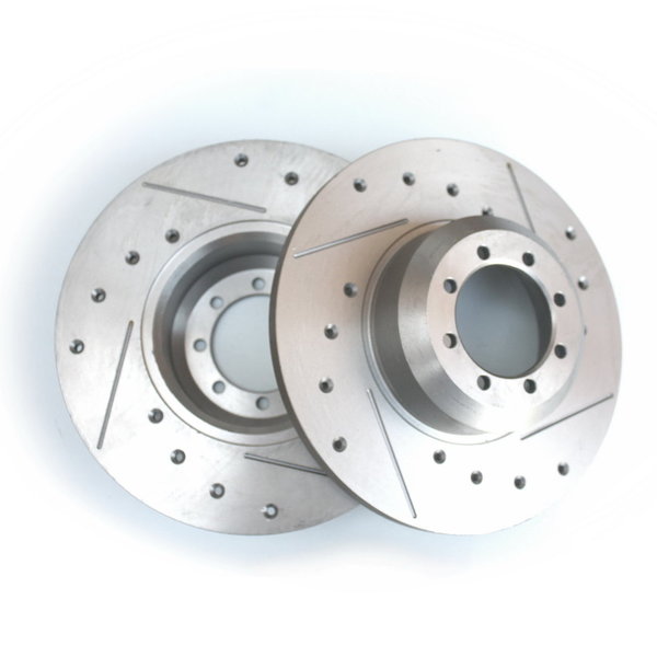 Brake discs, sport, front, perforated and grooved - Fulvia 2nd series