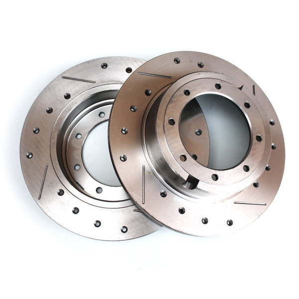 Brake discs, sport, rear, perforated and grooved, Fulvia - 2nd series