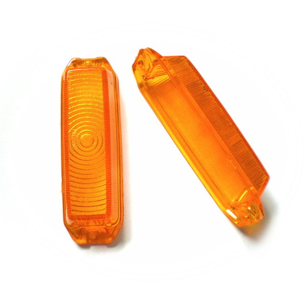 Blinkergläser orange, seitlich, Paar - Fulvia Berlina 1. Serie