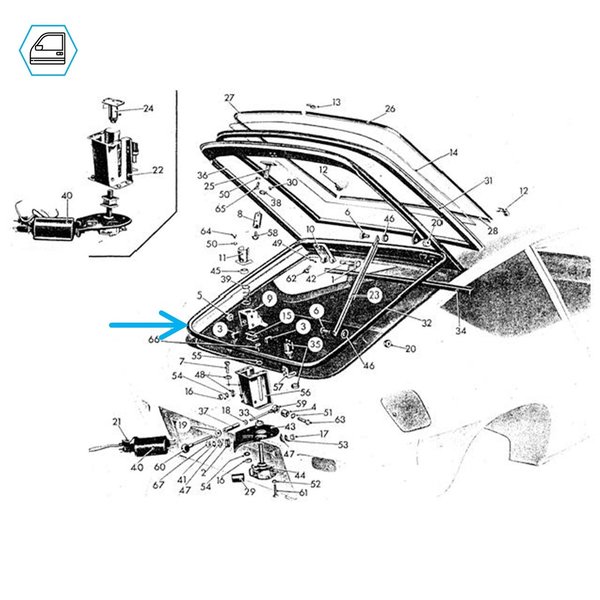 Microschalter Motor Heckklappe - Fulvia Sport Zagato